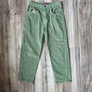 Green Corduroy Men Pants
